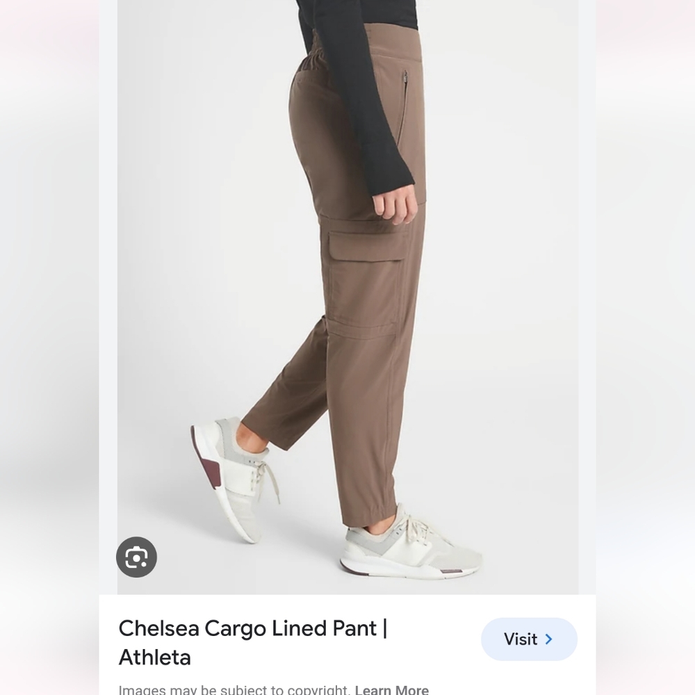 Athleta Chelsea Cargo Lined Pants